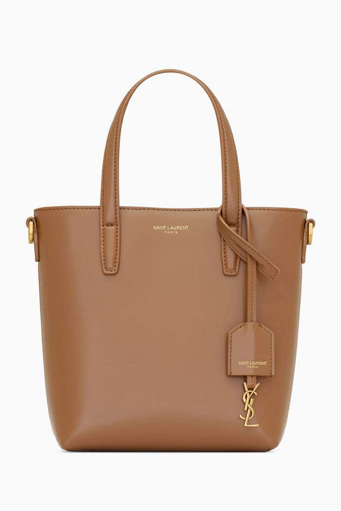 

Toy Shopping Bag in Leather, Brown