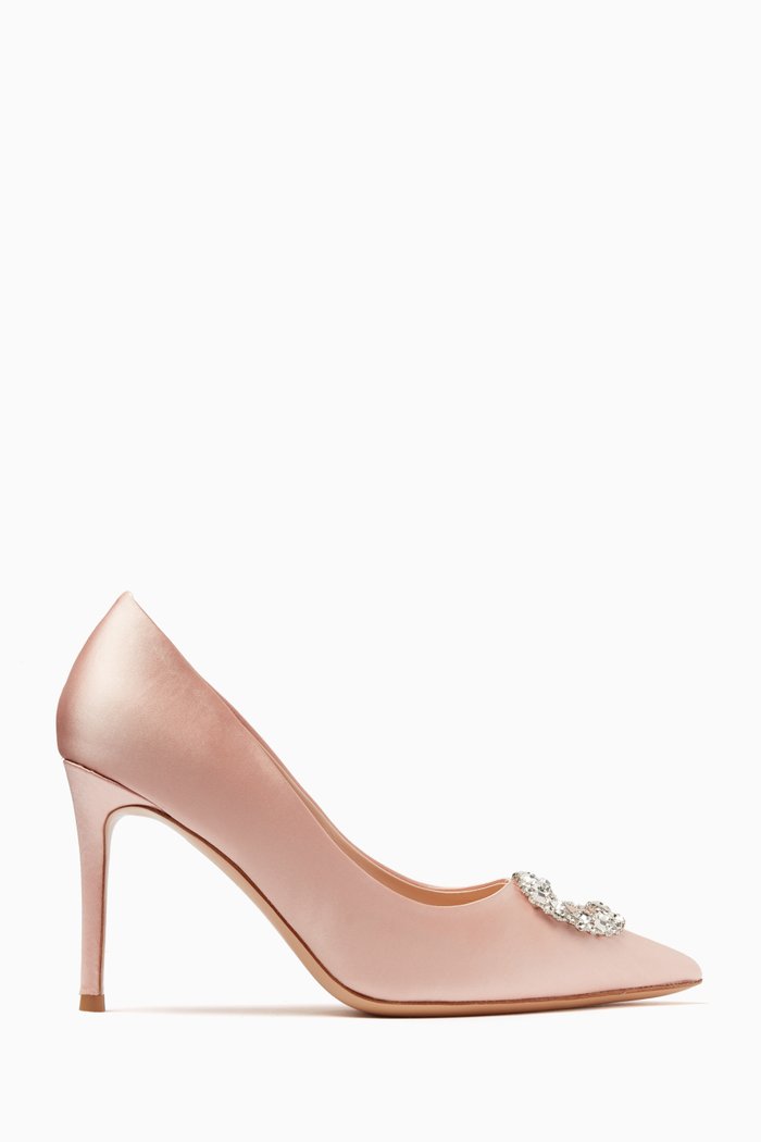 

Nova 90 Pumps in Embellished Satin, Neutral
