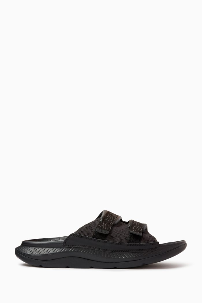 Ora Luxe Slides in Ariaprene® Canopy, Black
