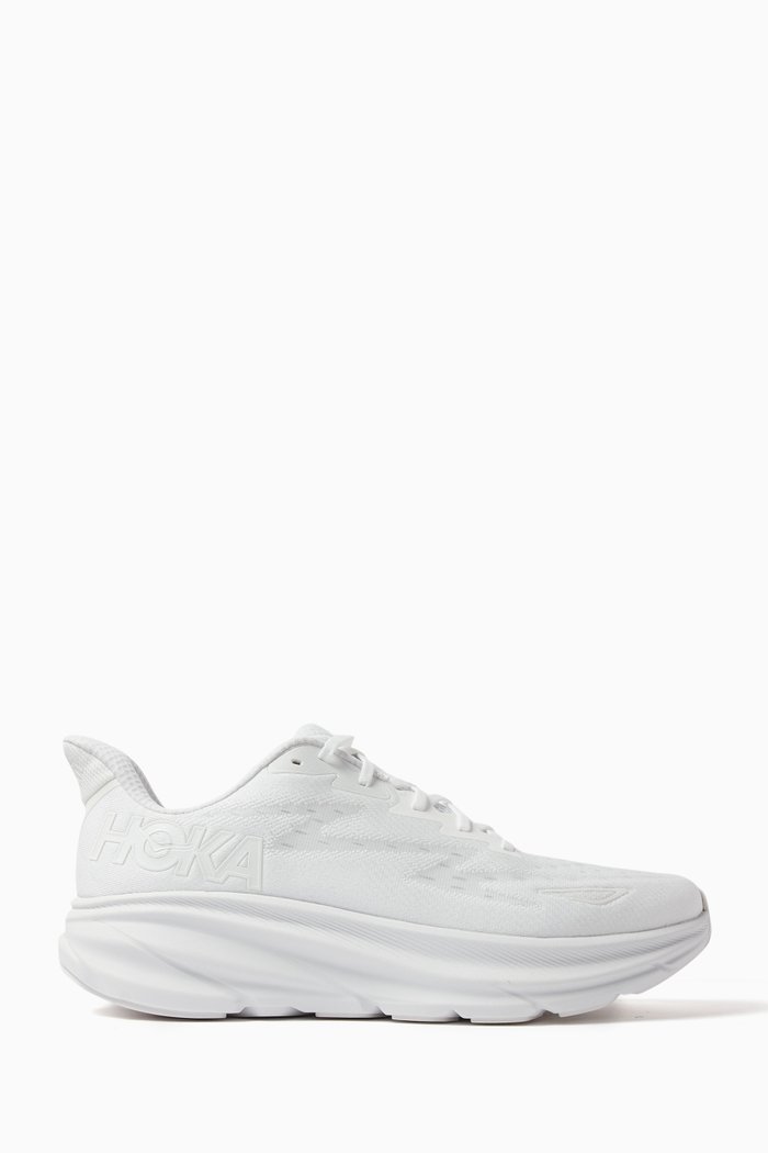 

Clifton 9 Sneakers in Mesh, White