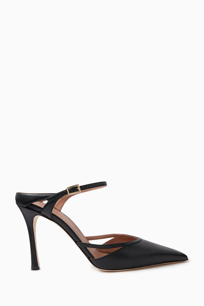 

Yola 90 Mules in Nappa Leather, Black