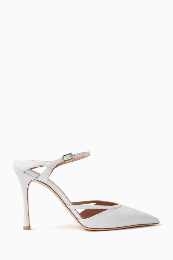 

Yola 90 Mules in Nappa Leather, White