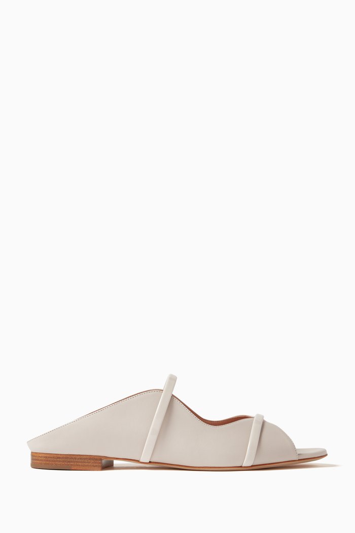 

Norah 10 Slip-on Flats in Nappa, Grey