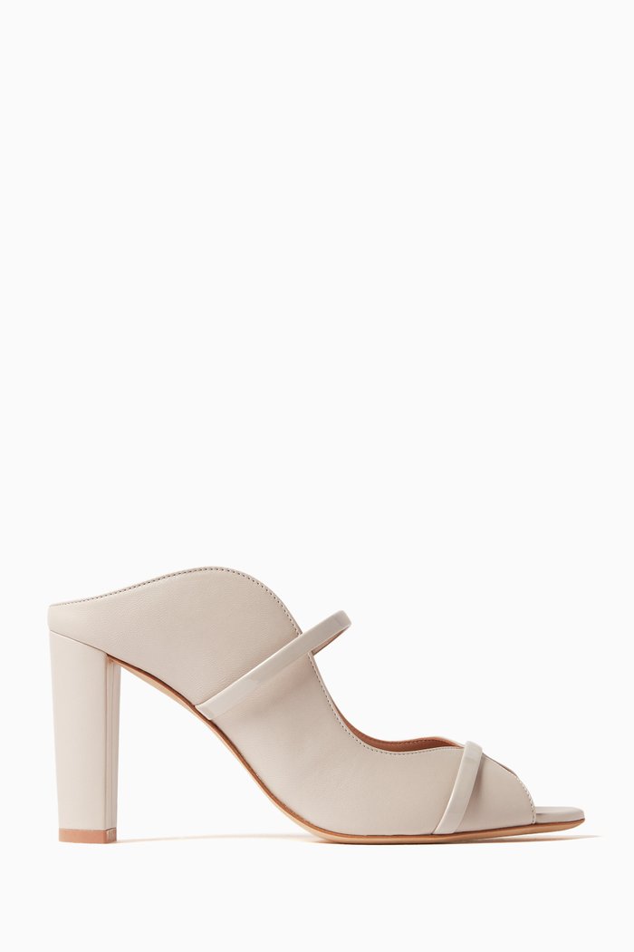 

Norah 85 Mules in Nappa, Grey