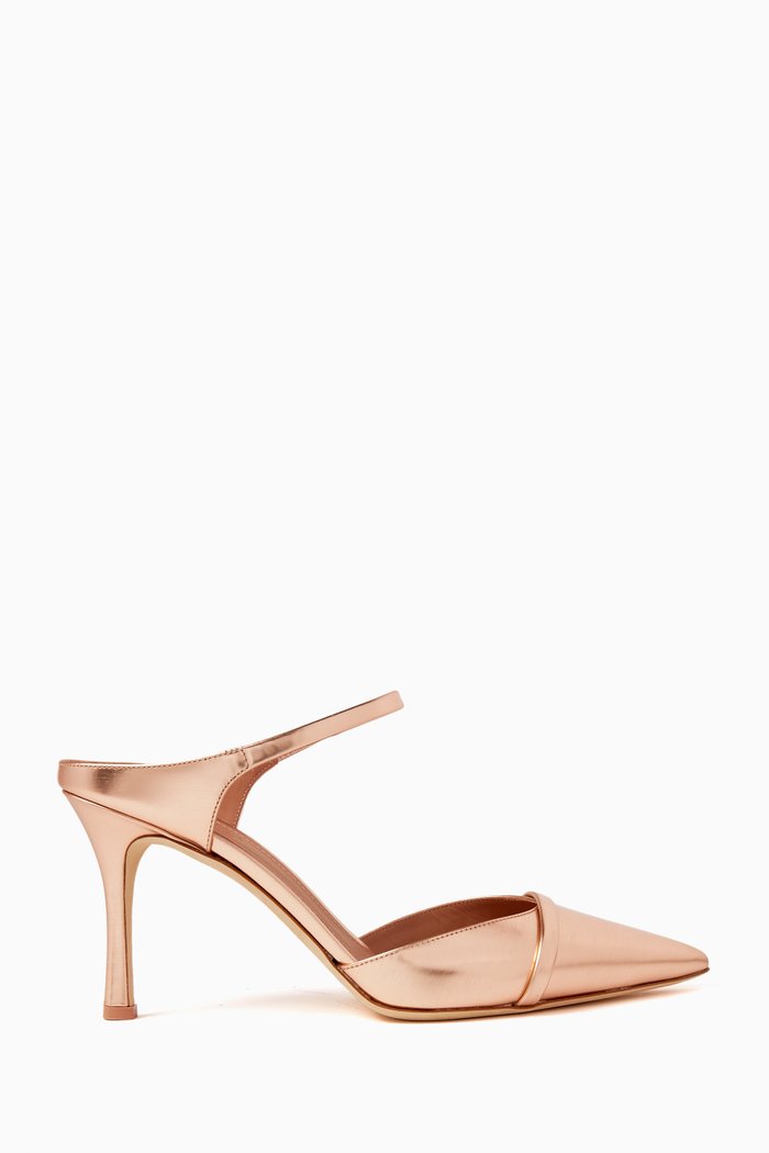 

Uma 80 Mules in Mirror Leather, Rose gold