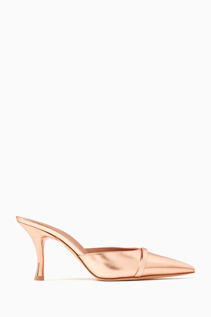 

Joella 70 Mules in Mirror Leather, Rose gold