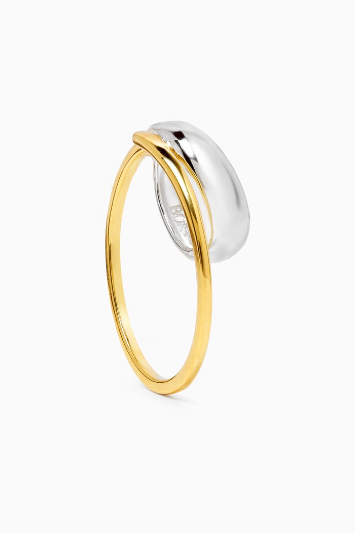 

Vero Single Ear Cuff in 18kt Gold-plated Sterling Silver, Multicolour
