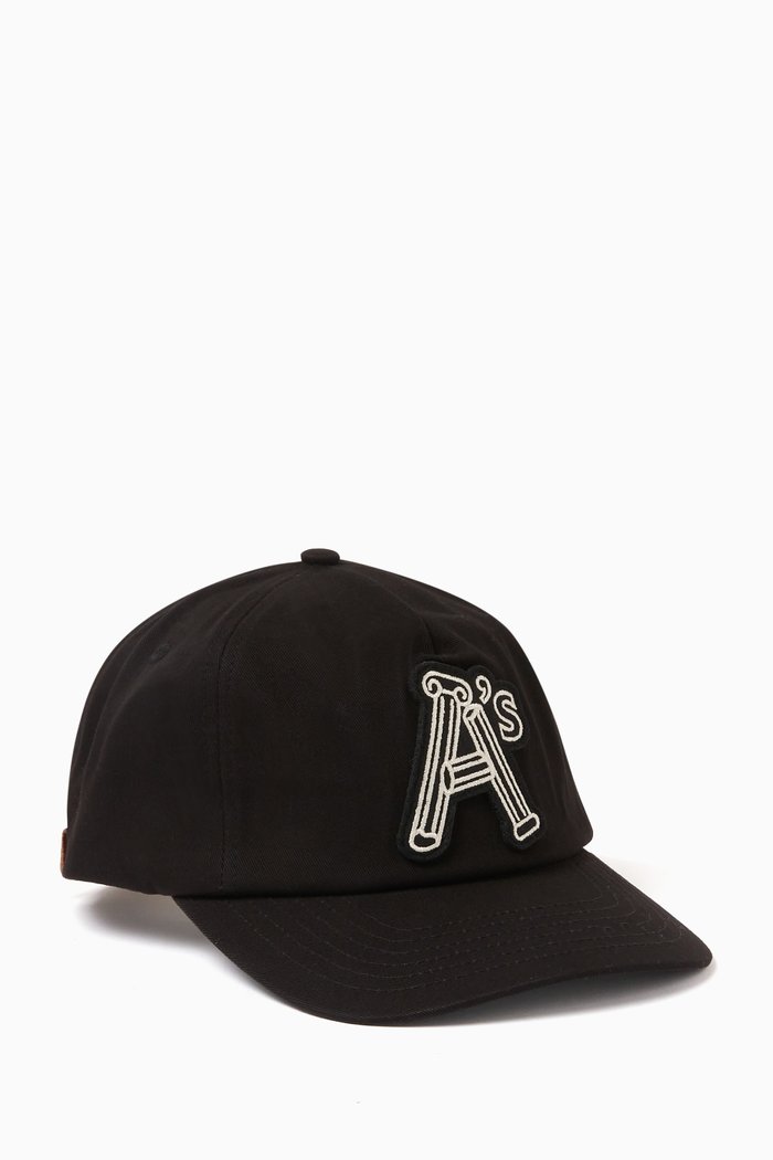 

Column A Cap in Cotton, Black
