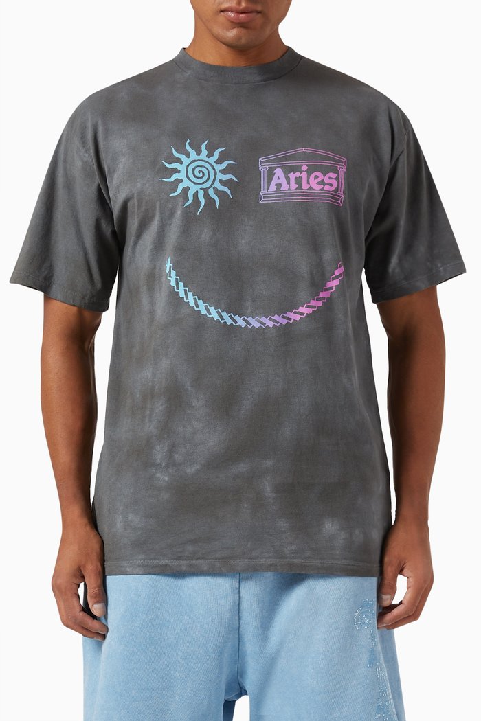 

Grunge Happy Dude T-shirt in Cotton, Grey