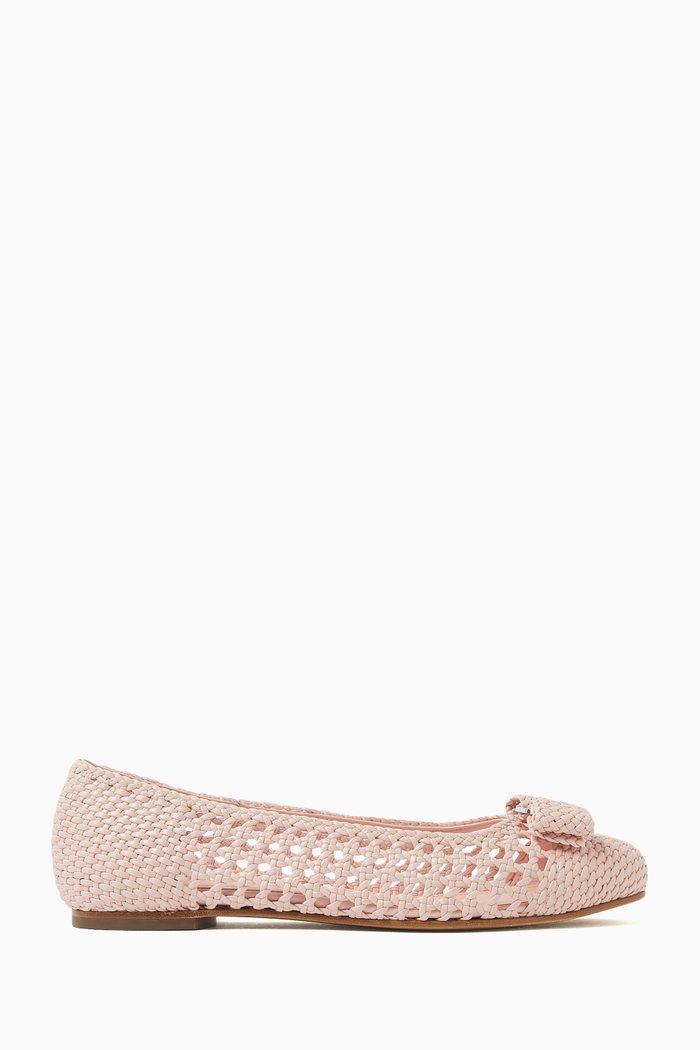 

Varina Ballet Flats in Leather, Pink