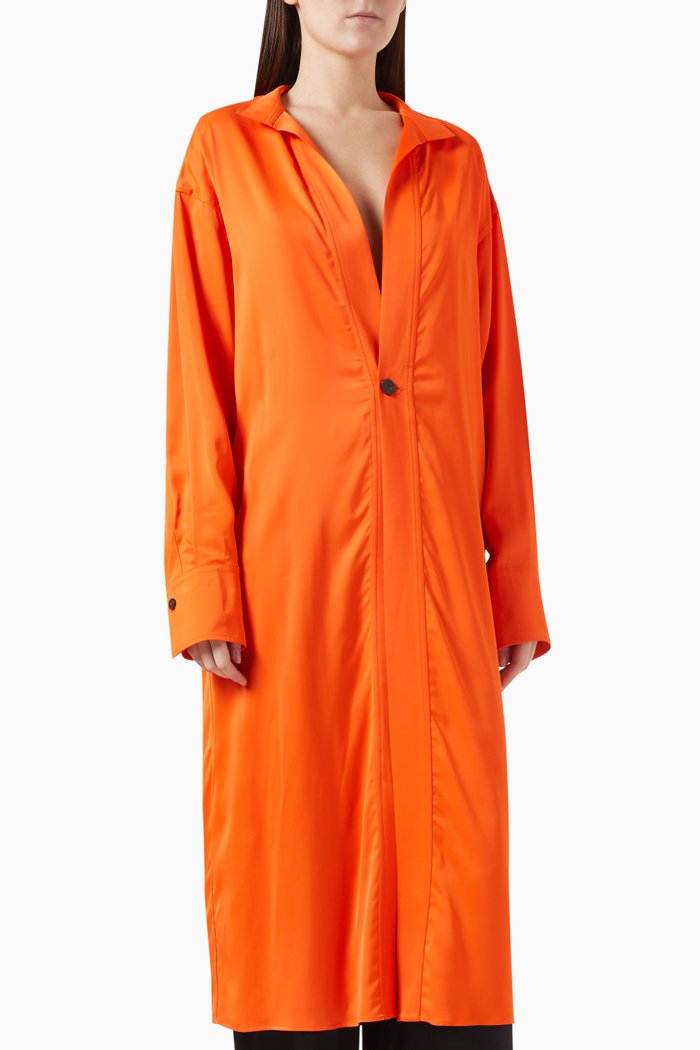 

Longline Tunic in Viscose, Orange