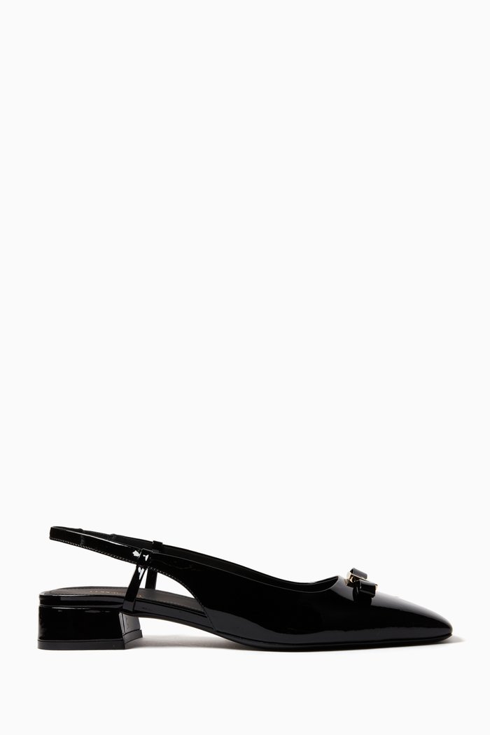 

Marlina Slingback 20 Pumps in Patent Leather, Black