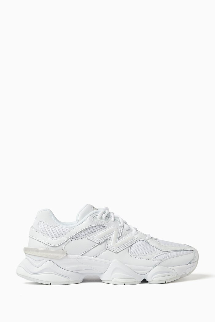 

Unisex 9060 Low-top Sneakers in Leather, White