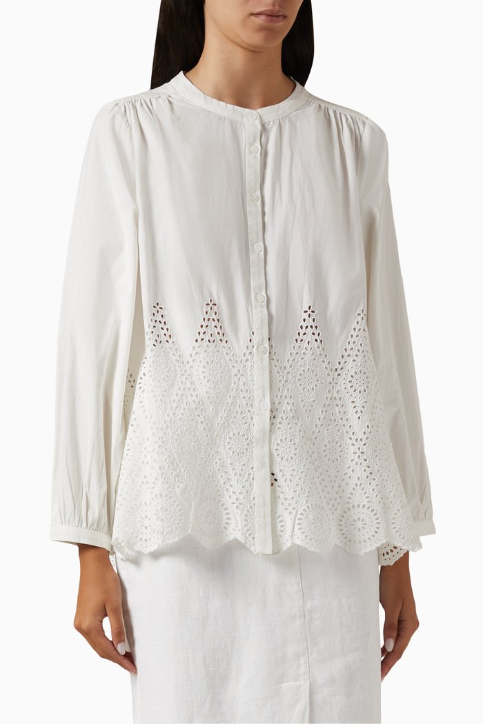 

Louisa Shirt in Cotton, Neutral