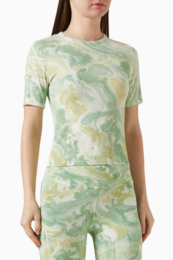 

Darren T-shirt in Rib-knit, Green