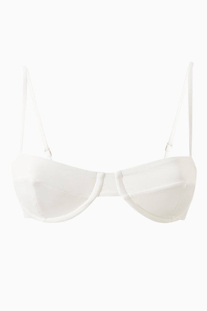 

Adjustable Vintage Bikini Top, Neutral