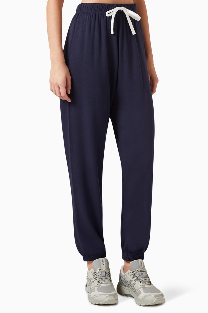 

Andie Oversized Sweatpants in Fleece, Blue