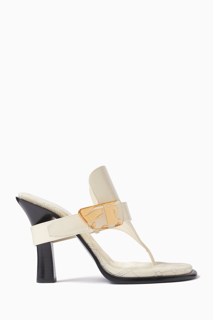 Bay 100 Sandals in Leather, White