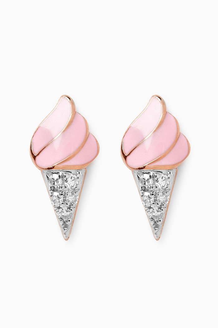 

Ara Bambi Diamond Stud Earrings in 18kt Rose Gold
