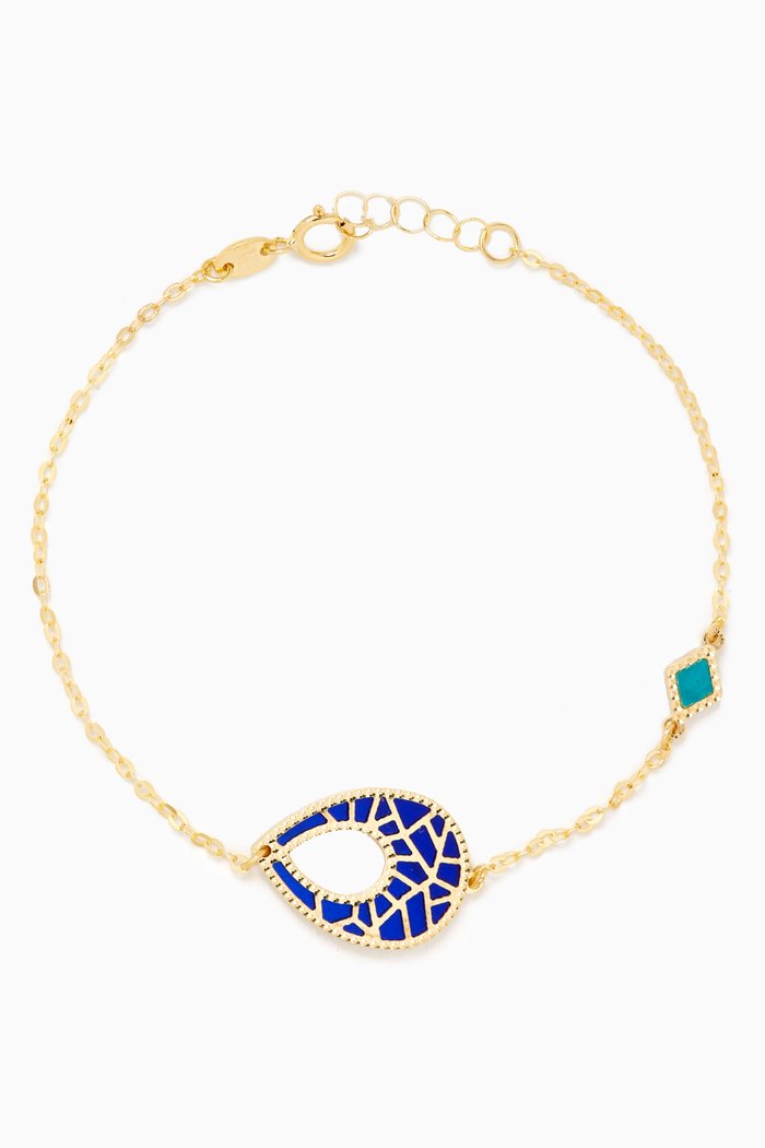 

Amelia Maasai Reversible Bracelet in 18kt Gold, Yellow
