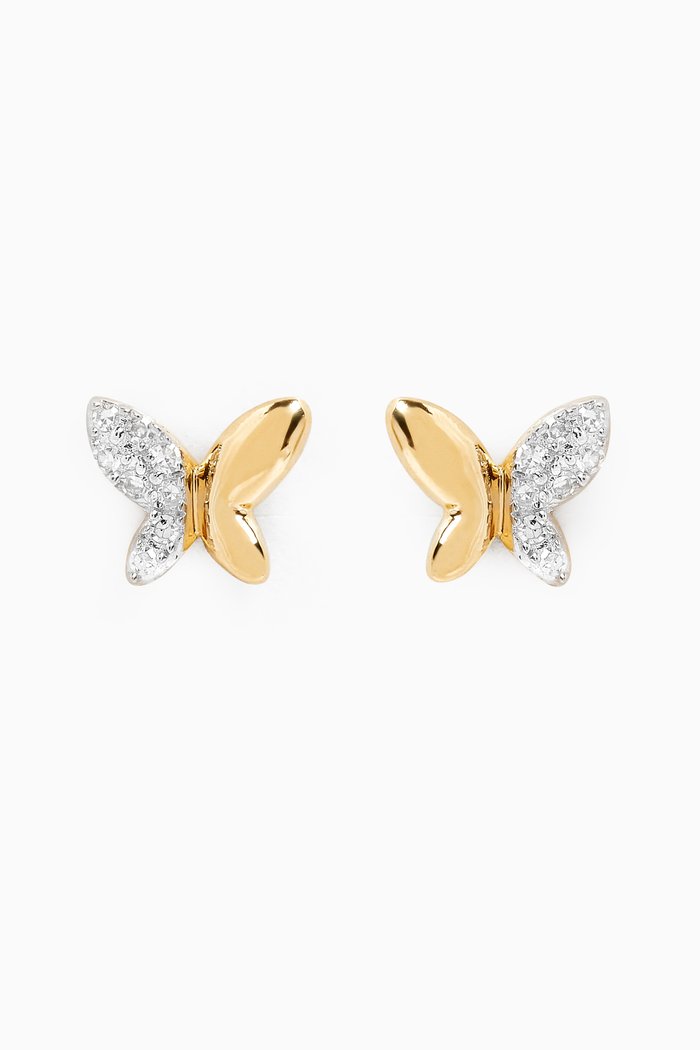 

Ara Bambi Diamond Butterfly Earrings in 18kt Gold, Yellow