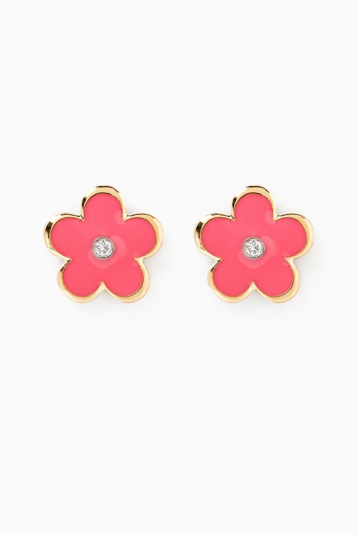 

Ara Bambi Diamond Flower Earrings in 18kt Gold, Yellow