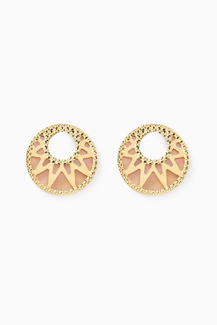 

Amelia Maasai Stud Earrings in 18kt Gold, Yellow