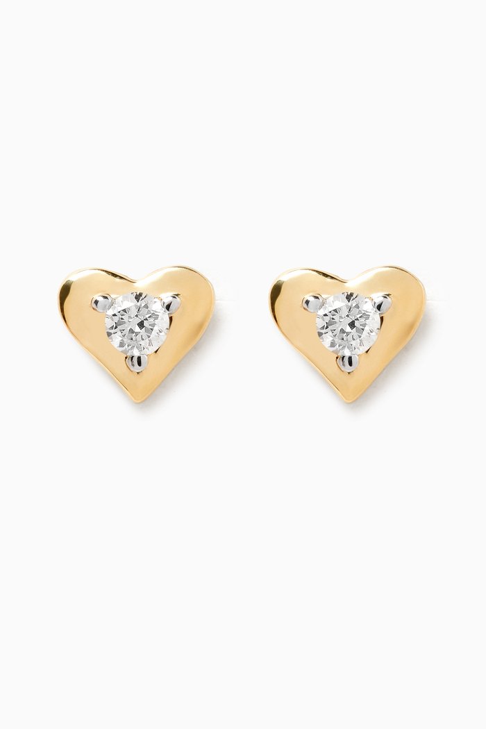 

Ara Bambi Diamond Heart Earrings in 18kt Gold, Yellow