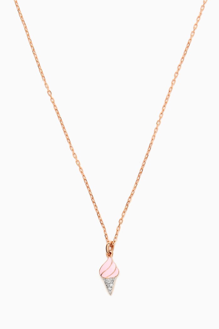 

Ara Bambi Diamond Sundae Necklace in 18kt Rose Gold