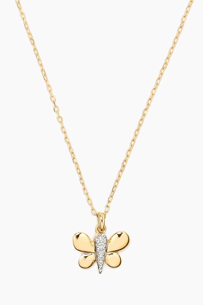 

Ara Bambi Diamond Butterfly Necklace in 18kt Gold, Yellow