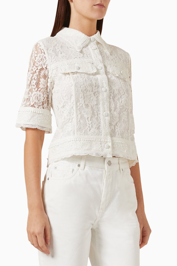 

Yasthea Jacket in Lace, Neutral