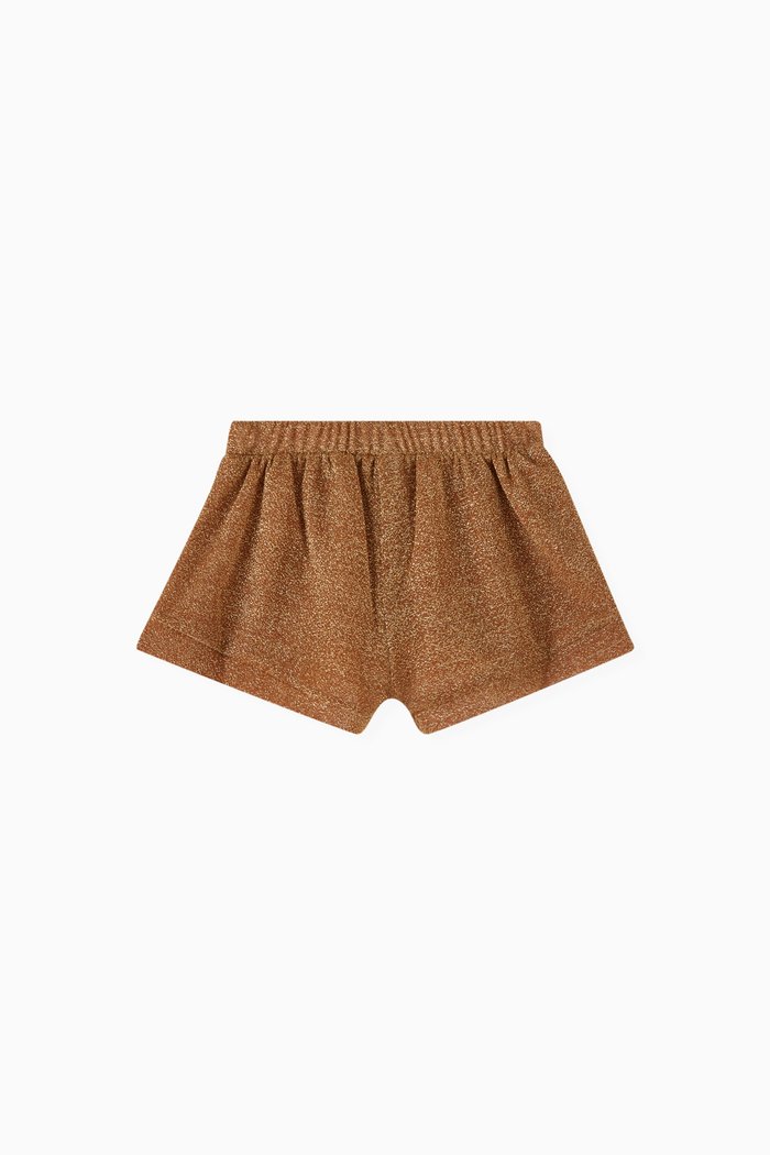 

Osemini Lumière Shorts in Glitter Nylon, Brown