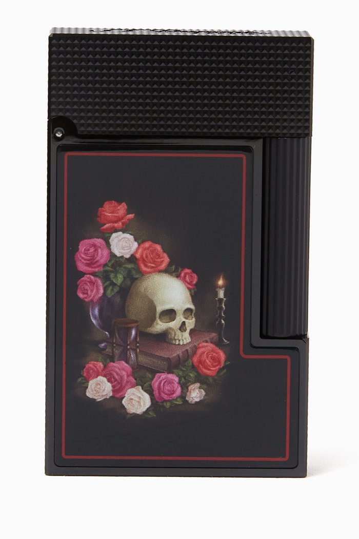 

Ligne 2 Memento Mori Lighter in Metal, Black