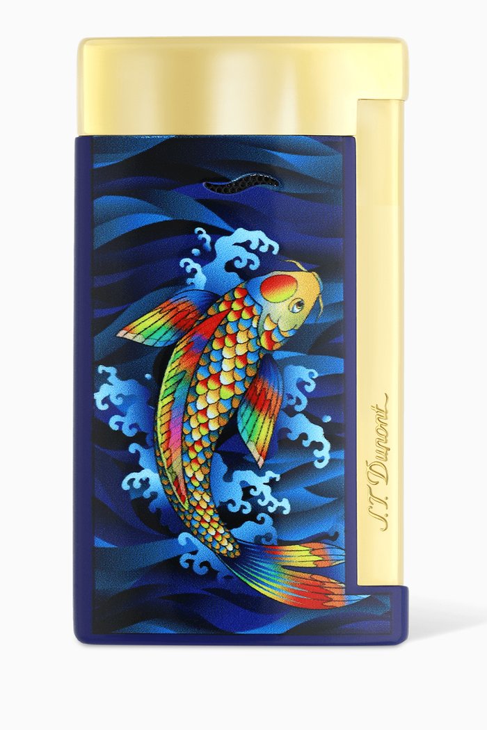 Slim-7 Koi Fish Lighter in Metal, Blue