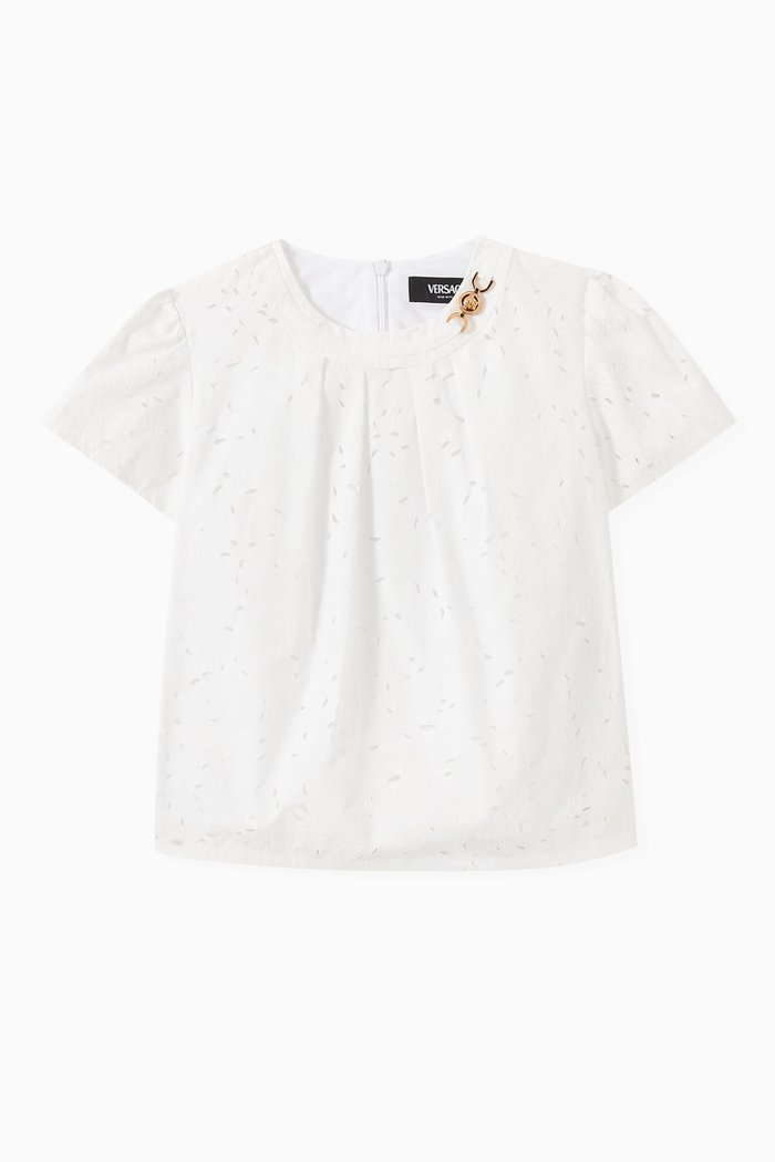 Sangallo Shirt in Cotton Poplin, White