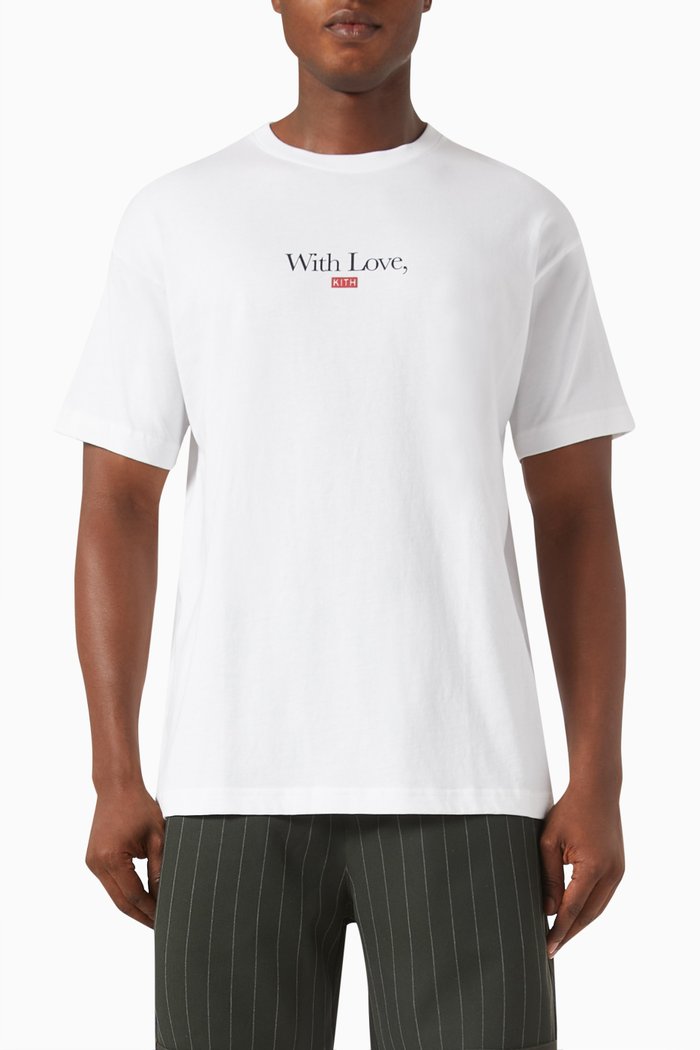 

With Love T-shirt in Cotton-jersey, White