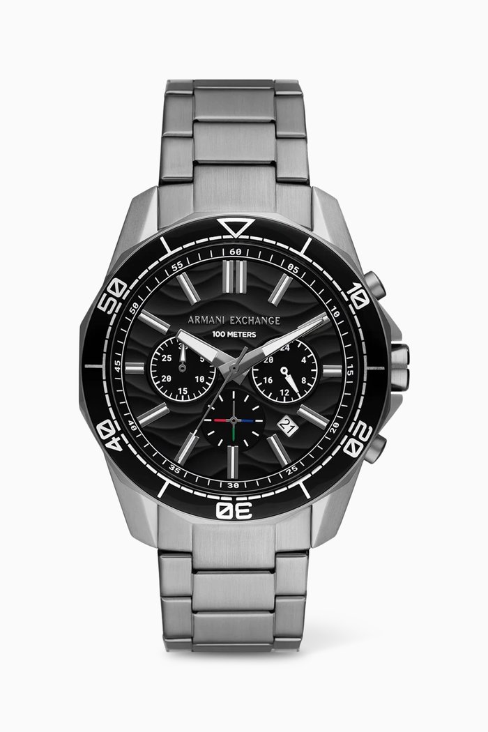 

Spencer Quartz Watch in Stainless Steel, 44mm, Grey