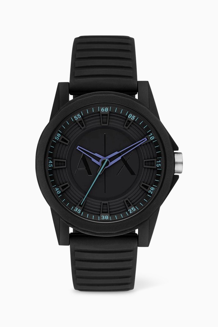 

Outerbanks Quartz Watch in Nylon & Silicone, 44mm, Black