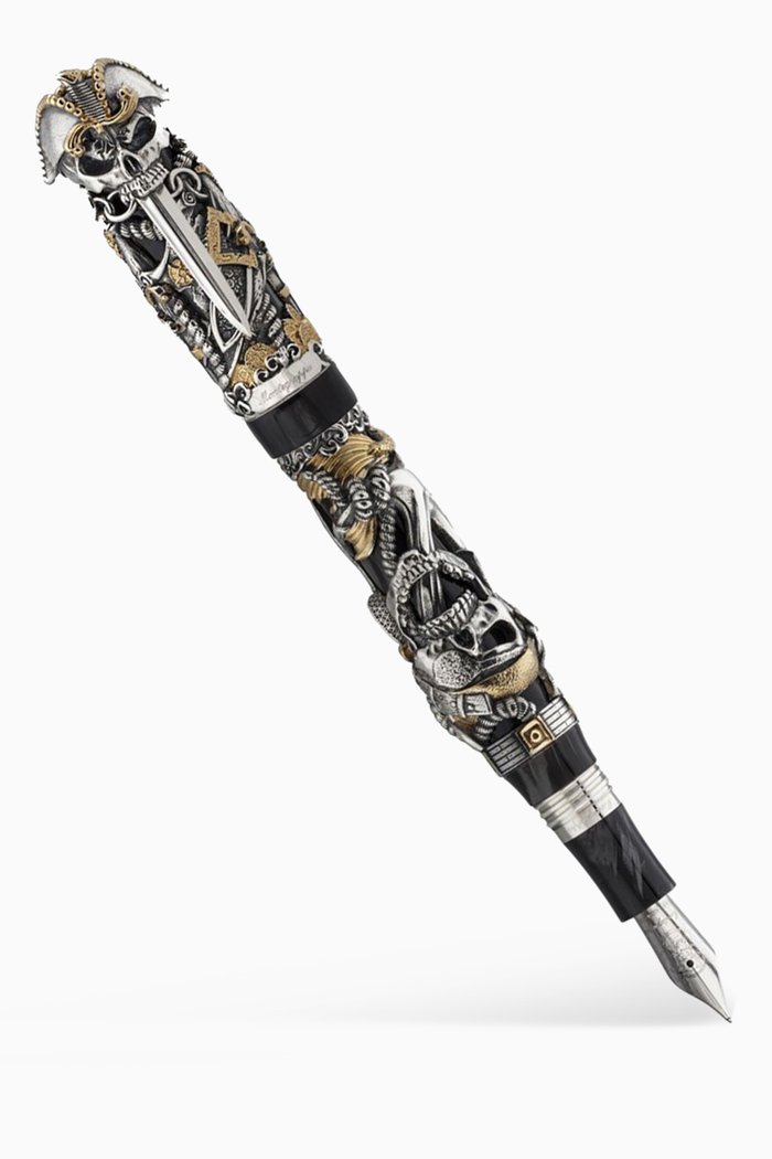 

Limited Edition Pirates Fountain Pen in Sterling Silver, Black