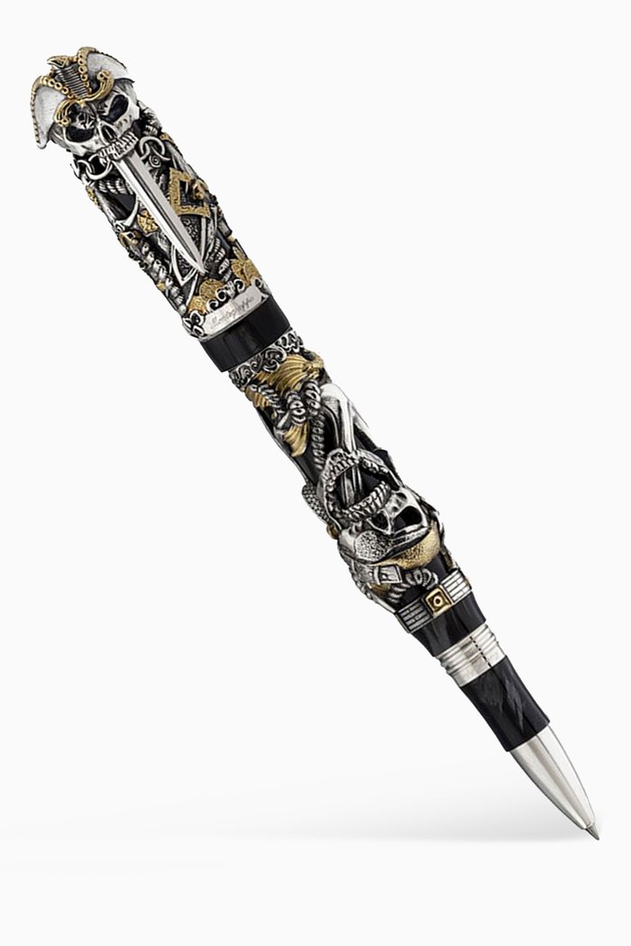 

Limited Edition Pirates Rollerball Pen in Sterling Silver, Black