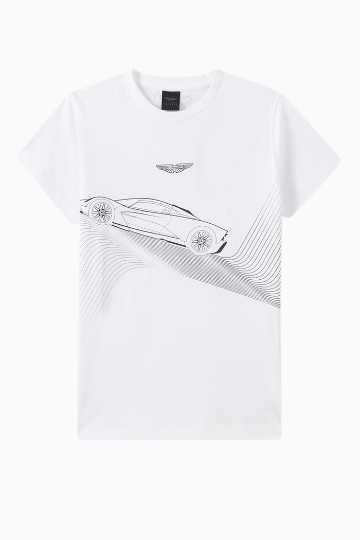 

x Aston Martin Print T-shirt in Cotton, White