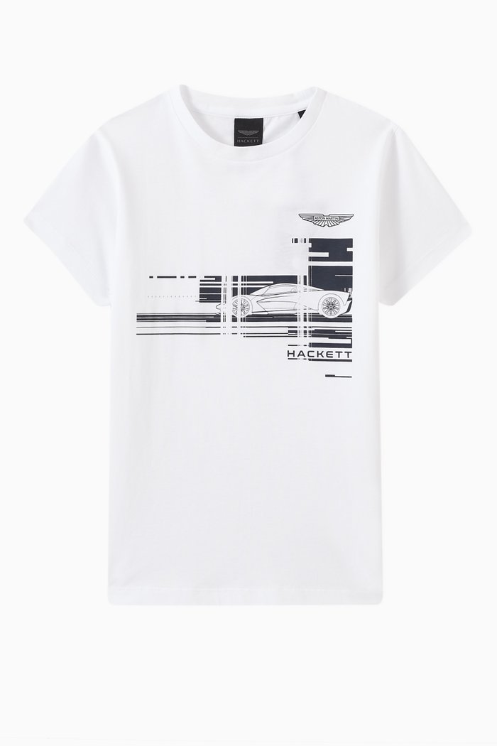 

x Aston Martin Graphic T-shirt in Cotton, White