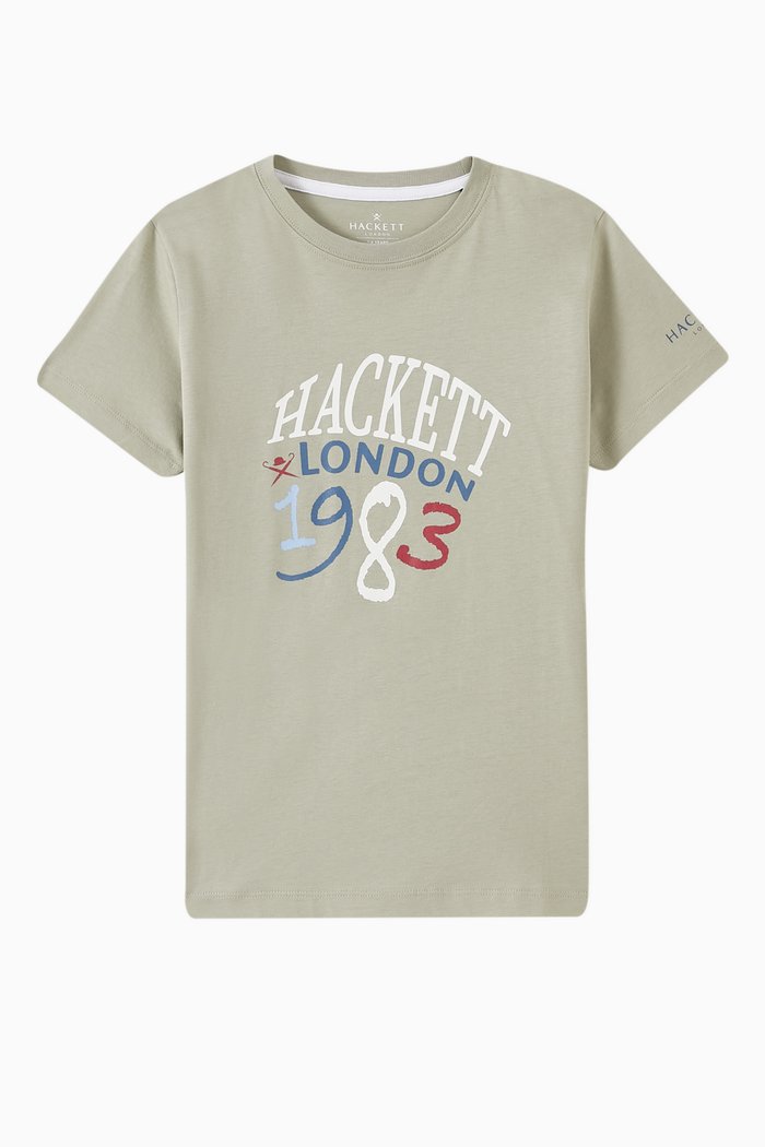 1983 Logo Print T-shirt in Cotton, Green