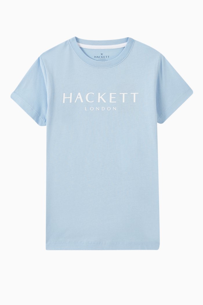 

Logo Print T-shirt in Cotton, Blue