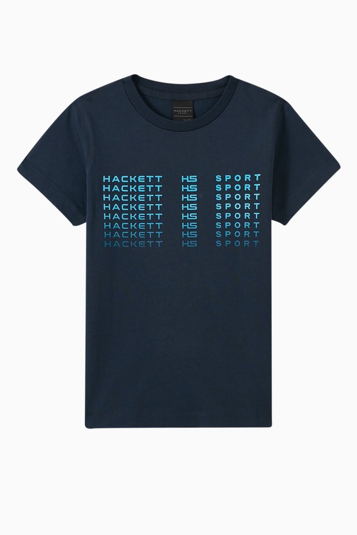 

Logo Print T-shirt in Cotton, Blue