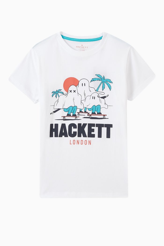 

Ghost Skate T-shirt in Cotton, White