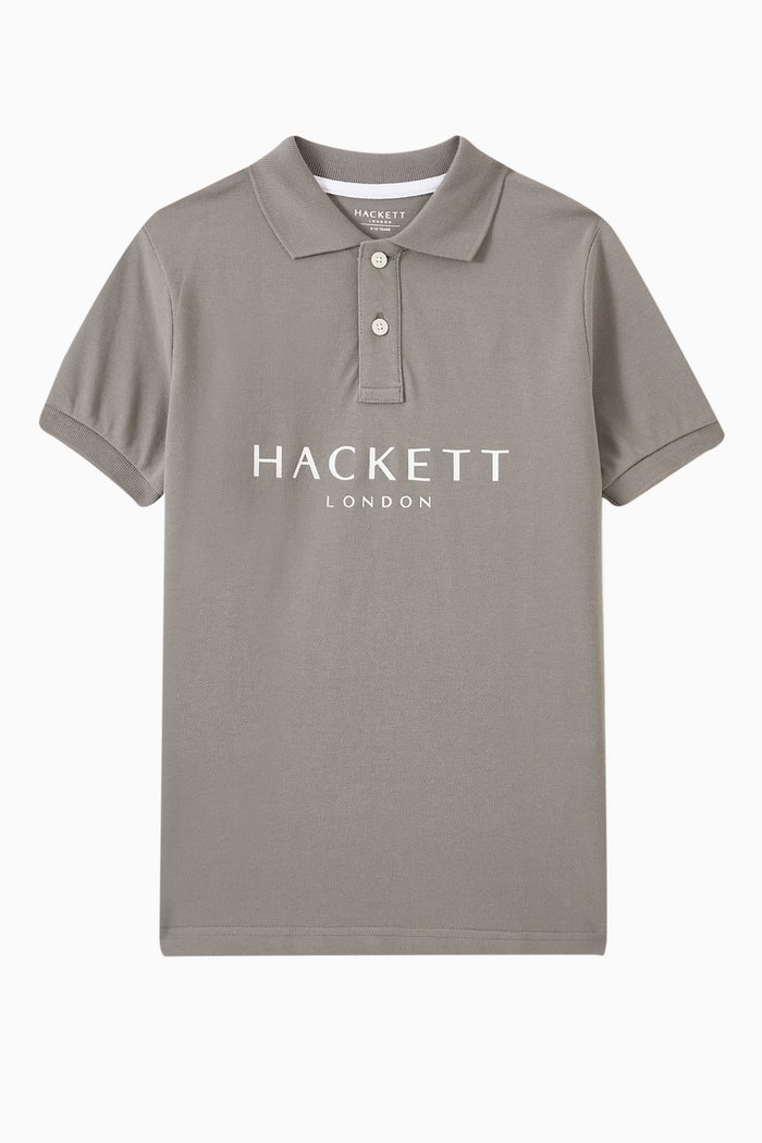 

Logo Polo T-shirt in Cotton, Neutral
