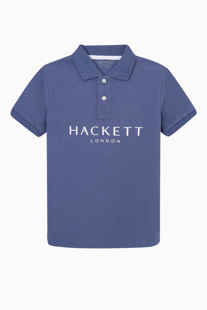 

Logo Polo T-shirt in Cotton, Blue