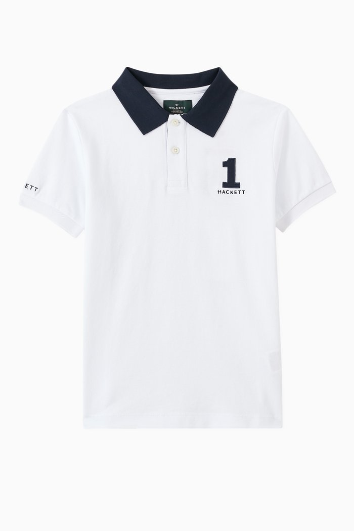 

Heritage Polo Shirt in Cotton, White