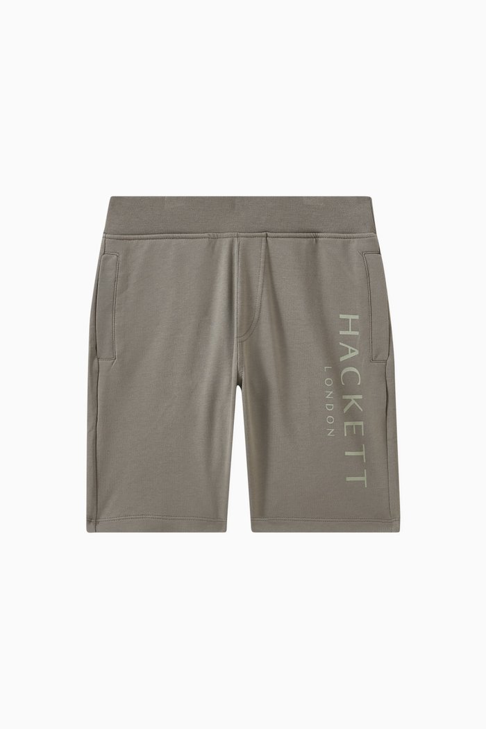 

Logo Print Shorts in Cotton, Neutral